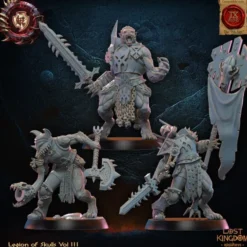 Lost Kingdom miniatures - Legion of Skulls - 10 Guerriers Loups avec Etat-Major