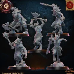 Lost Kingdom miniatures - Legion of Skulls - 10 Guerriers Loups