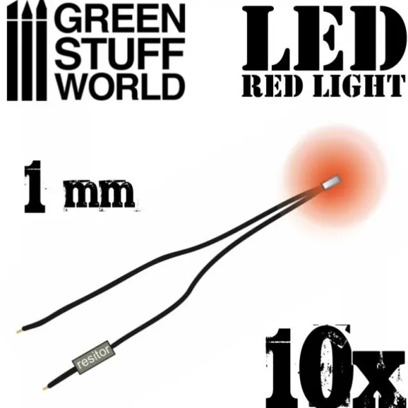 Lumières LED Rouge - 1mm
