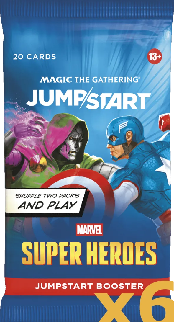 Magic: The Gathering - Marvel Super Heroes - Pack of 6 Jumpstart Booster