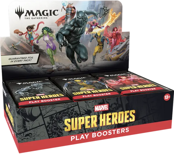 Magic: The Gathering - Marvel Super Heroes - Play Booster Display