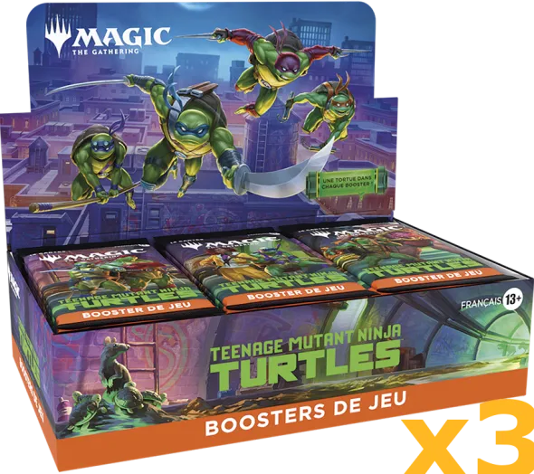 Magic the Gathering : Teenage Mutant Ninja Turtles - Lot de 3 Boites de 30 boosters de jeu