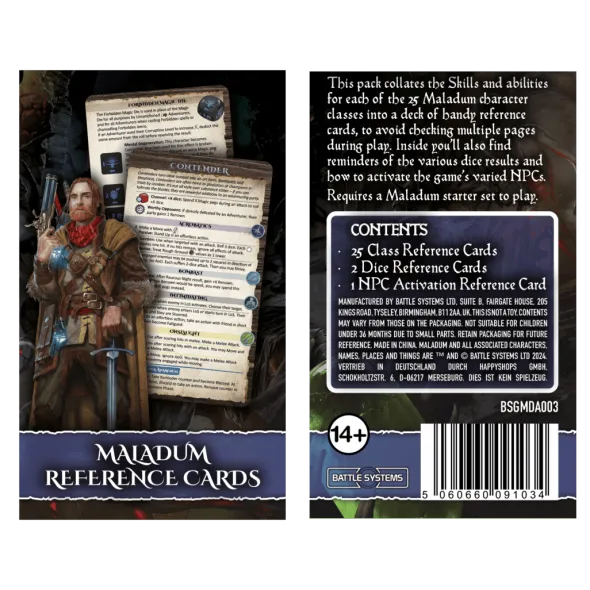 Maladum Dungeons of Enveron - Cartes de références