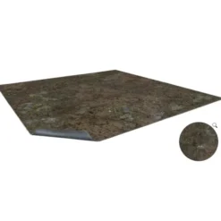 Maladum Dungeons of Enveron - Muddy Streets Gaming Mat 3x3 - Grid