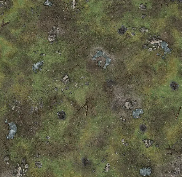 Maladum - Forsaken Plain Gaming Mat 90x90 cm