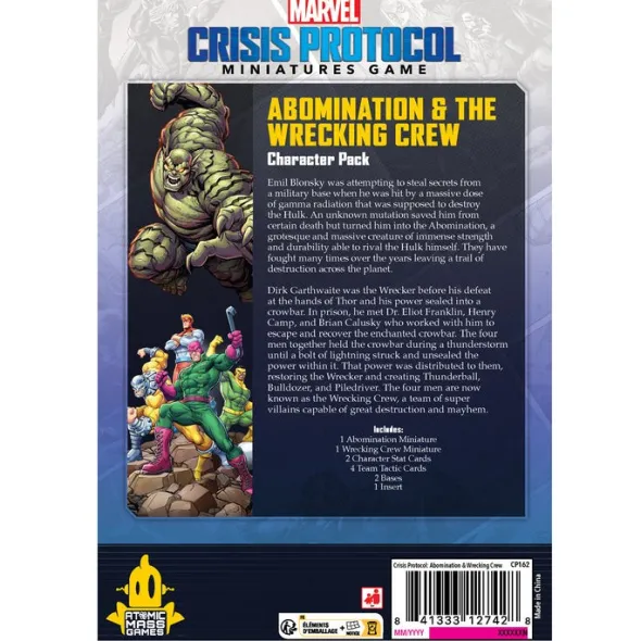 Marvel Crisis Protocol: Abomination & Wrecking Crew