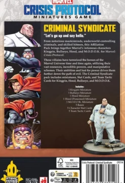 Marvel Crisis Protocol: Criminal Syndicate Affiliation Pack