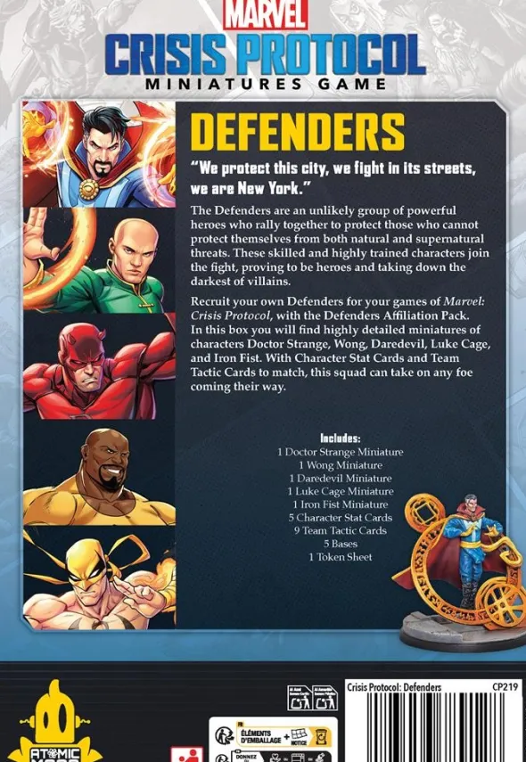 Marvel Crisis Protocol: Defenders Affiliation Pack
