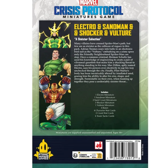 Marvel Crisis Protocol: Electro & Sandman & Shocker & Vulture