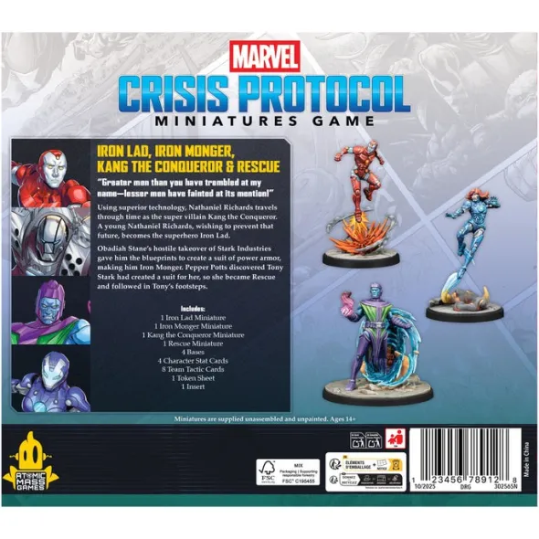 Marvel Crisis Protocol : Iron Lad, Iron Monger, Kang the Conqueror & Rescue