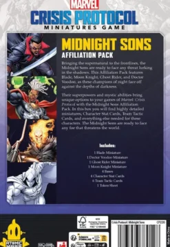 Marvel Crisis Protocol: Midnight Sons Affiliation Pack