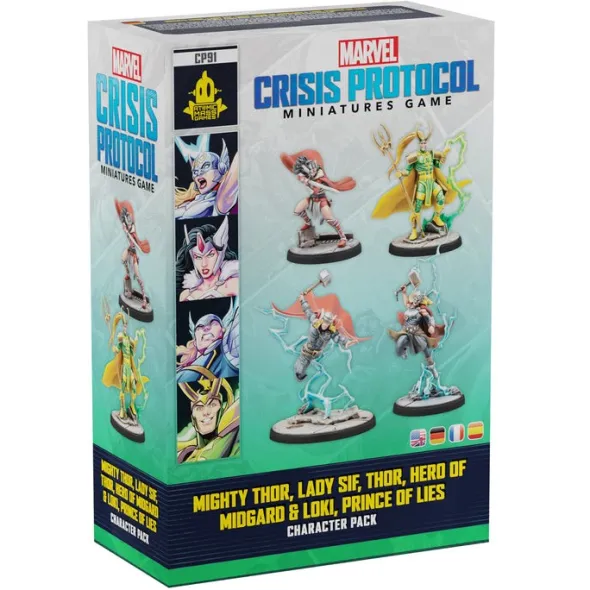 Marvel Crisis Protocol: Mighty Thor, Lady Sif, Thor, Hero of Midgard & Loki, Prince of Lies