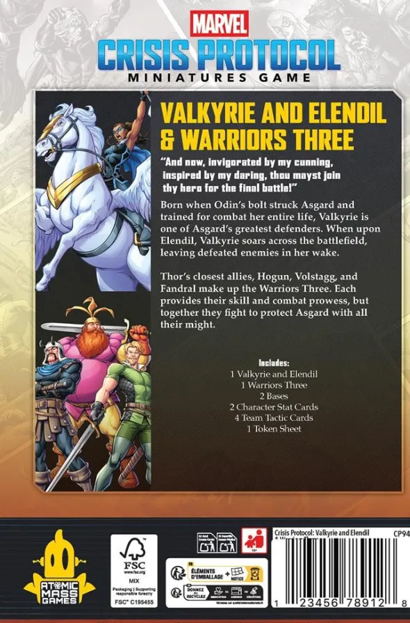 Marvel Crisis Protocol : Valkyrie on Elendil and Warriors Three