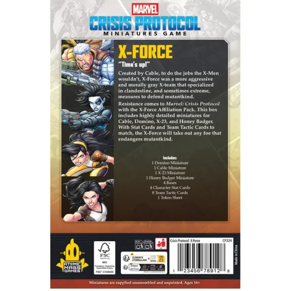 Marvel: Crisis Protocol – X-Force Affiliation Pack