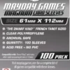 Mayday - Dwarf King French Tarot Card Sleeves - Magnum - 61x112mm - 100p