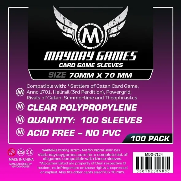 Mayday - Square Sleeves - Small - 70x70mm - 100p