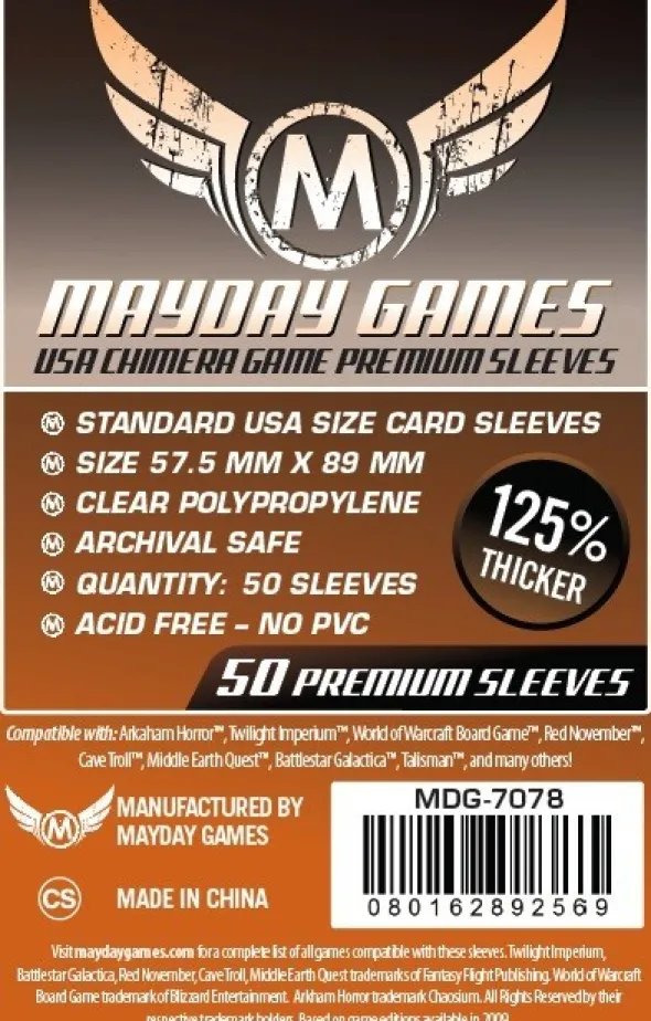 Mayday - Usa Chimera Sleeves - Premium - 57.5x89mm - 50p
