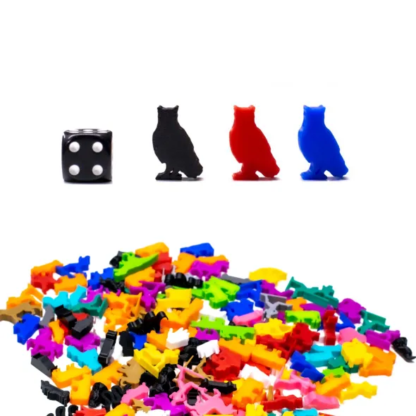 Meeple - Hiboux x5