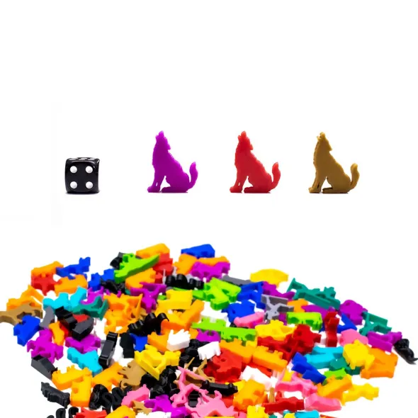 Meeple - Loup x5