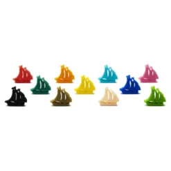 Mega Pack - Meeple Bateau Pirate (55Pcs 11 Couleurs)