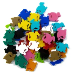Mega Pack - Meeples Dragon (55pcs 11 Couleurs)