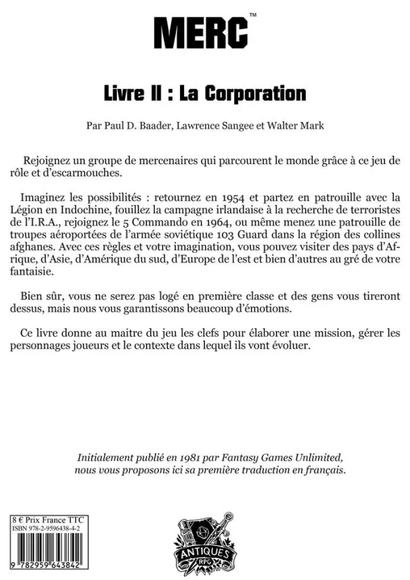 Mercenaires - Livre II : La Corporation