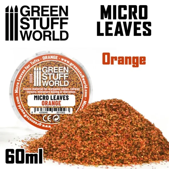 Micro Feuilles - Mélange Orange