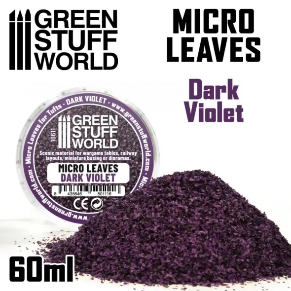 Micro Feuilles - Mélange Violet Foncé