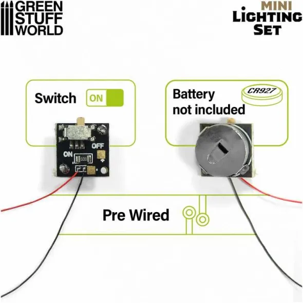 Mini Kit d'éclairage LED avec interrupteur