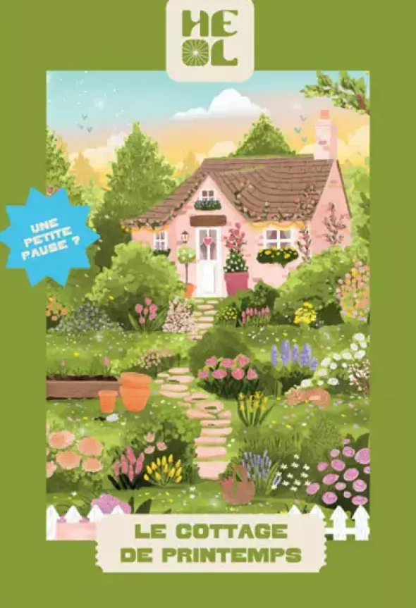 Mini puzzle - Le Cottage de Printemps - 99 pièces