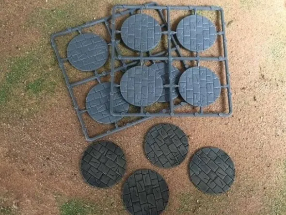50mm Diameter Paved Effect Bases