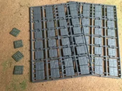 20mm Square Paved Effect Bases