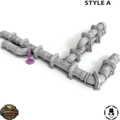 Modular Sci-fi Pipe System - Wargame Scenery