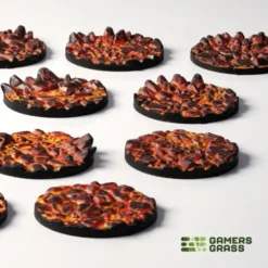 Molten Lava Bases, Round 25mm (x10)
