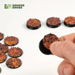 Molten Lava Bases, Round 25mm (x10)