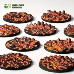 Molten Lava Bases, Round 28mm (x10)