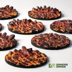 Molten Lava Bases, Round 32mm (x8)