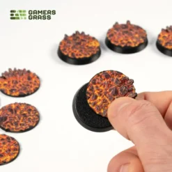Molten Lava Bases, Round 32mm (x8)