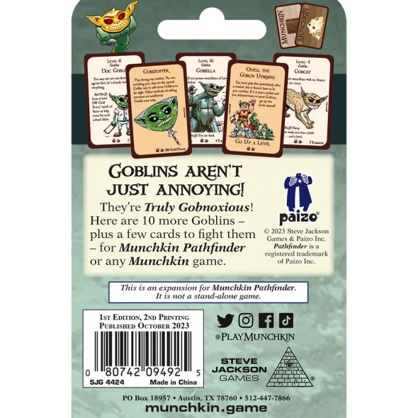 Munchkin Pathfinder: Truly Gobnoxious