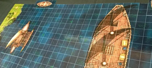 Navires & Rivière - battlemap