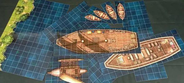 Navires & Rivière - battlemap