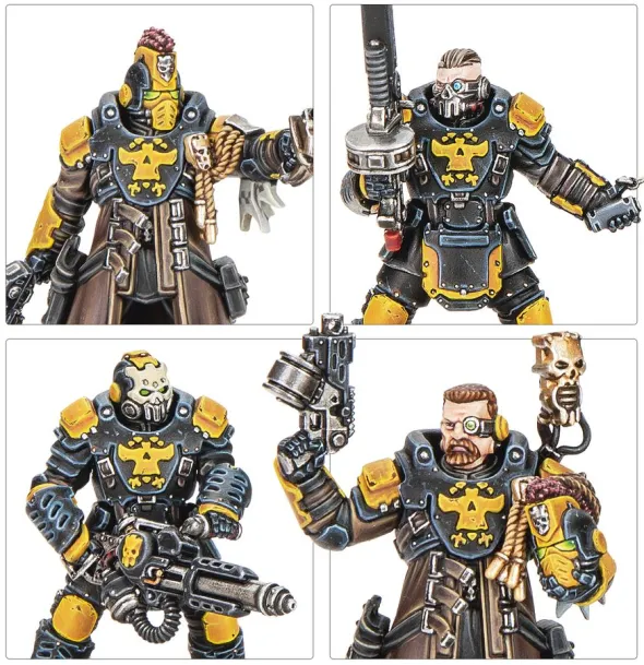 Necromunda : Palanite Enforcer Captains & Sergeants