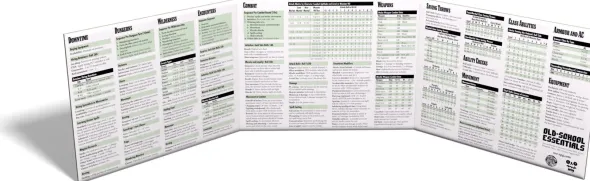 Old-School Essentials Deluxe Referee's Screen - Benjamin Marra Edition
