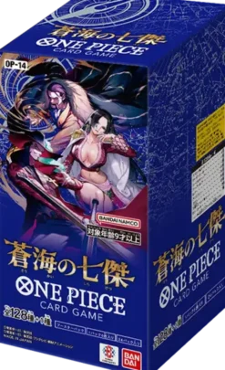 One Piece Trading Card Game - OP-14 - The Azure Sea's Seven - Japanese Display