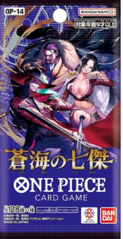 One Piece Trading Card Game - OP-14 - The Azure Sea's Seven - Japanese Display