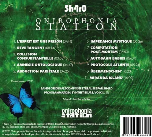 ONIROPHONIA STATION - CD Digipack