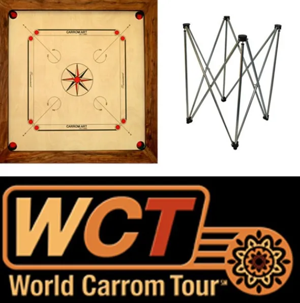 Pack Carrom W.C.T. Champion 88cm - Avec pieds