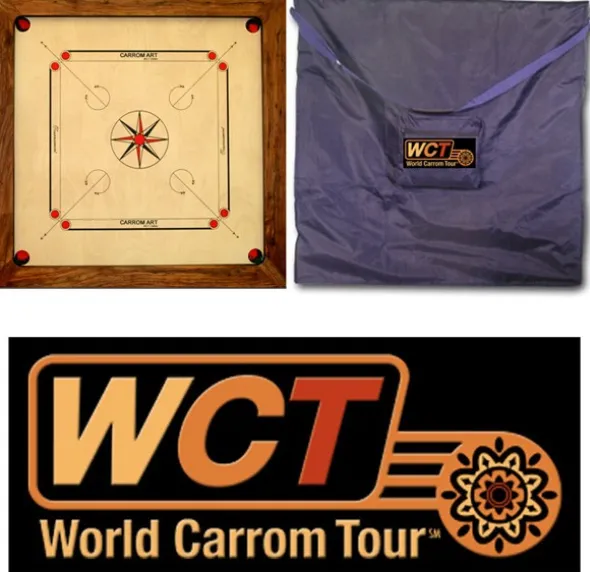 Pack Carrom W.C.T. Champion 88cm - Avec housse