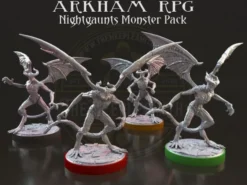 Pack de 4 Nightgaunts compatible Arkham JDR