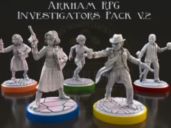 Pack d'Investigateurs compatible Arkham JDR - Version 2